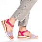 náhled Dámské sandály RIEKER V3670-90 růžová S4