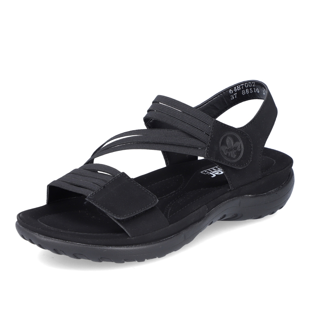 detail Dámské sandály RIEKER 64870-02 černá S4