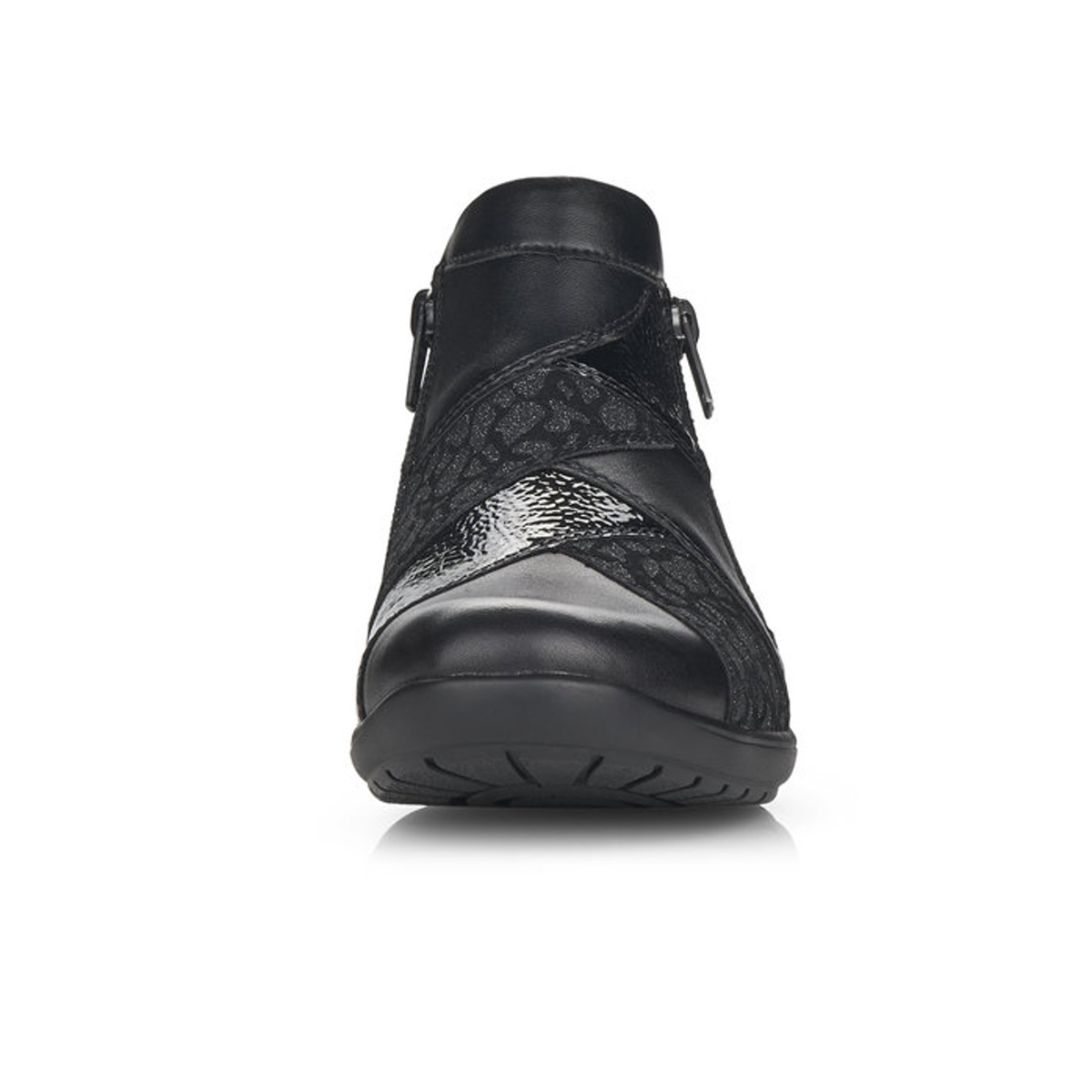detail Dámská kotníková obuv REMONTE R7674-03 černá W2