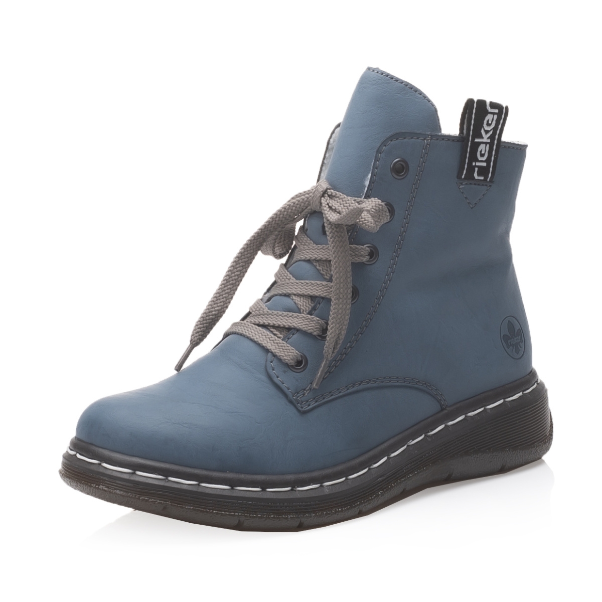 detail Dámská kotníková obuv RIEKER Y3213-14 modrá W2