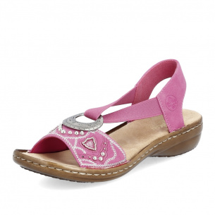 Dámské sandály RIEKER 608B9-31 růžová S4