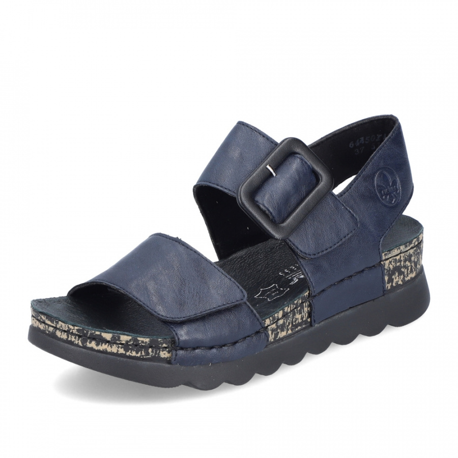 Dámské sandály RIEKER 64450-14 modrá S4