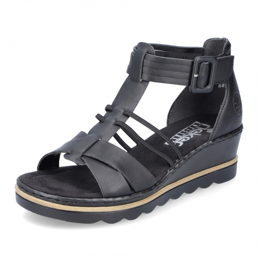 Dámské sandály RIEKER 67480-01 černá S4