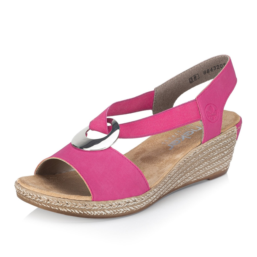 Dámské sandály RIEKER 624H6-32 růžová S4