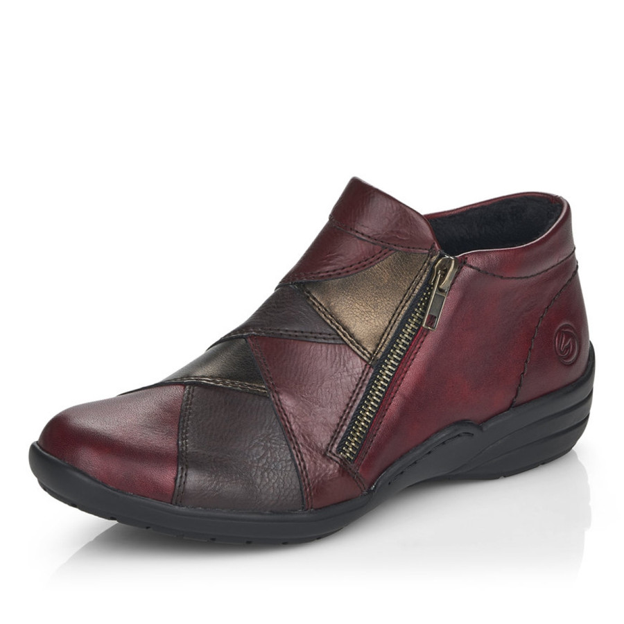 Dámské kotníkové boty REMONTE R7674-36 červená W3