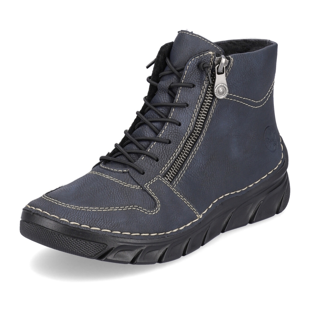 detail Dámská kotníková obuv RIEKER 55051-14 modrá W3