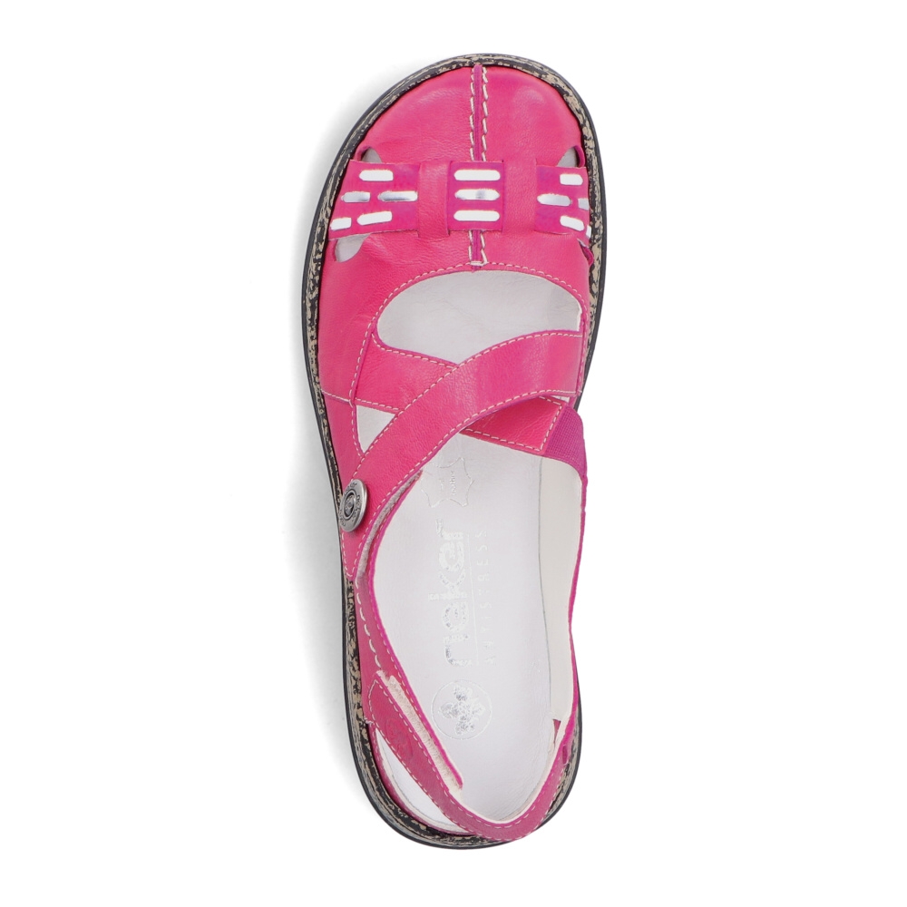 detail Dámské sandály RIEKER 46377-31 růžová S4
