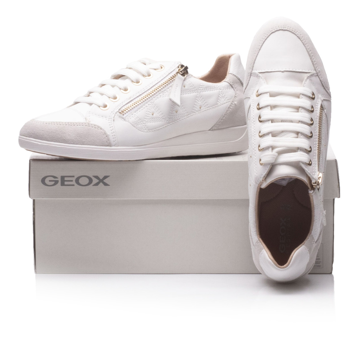 detail Dámské tenisky GEOX D0268C-C1352 WHITE/OFF WHITE S0