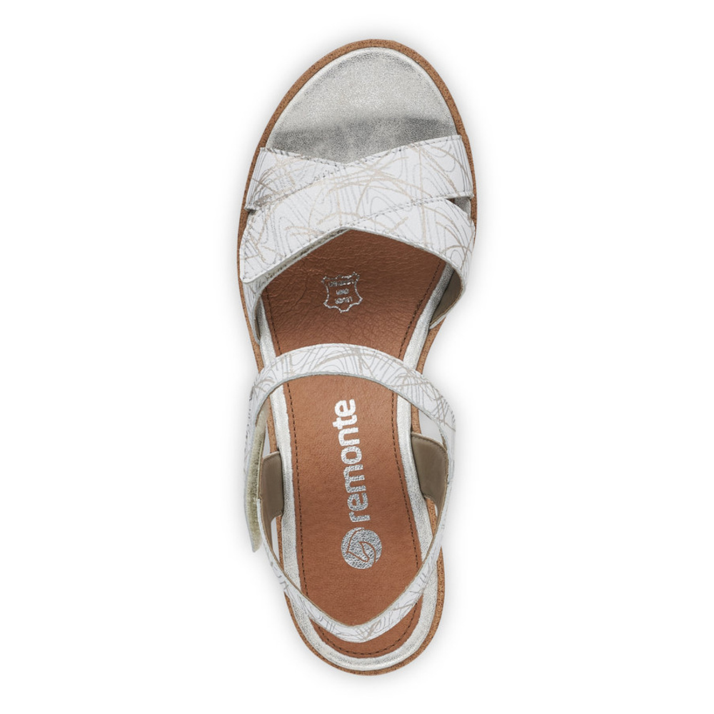 detail Dámské sandály REMONTE R6252-80 bílá S3