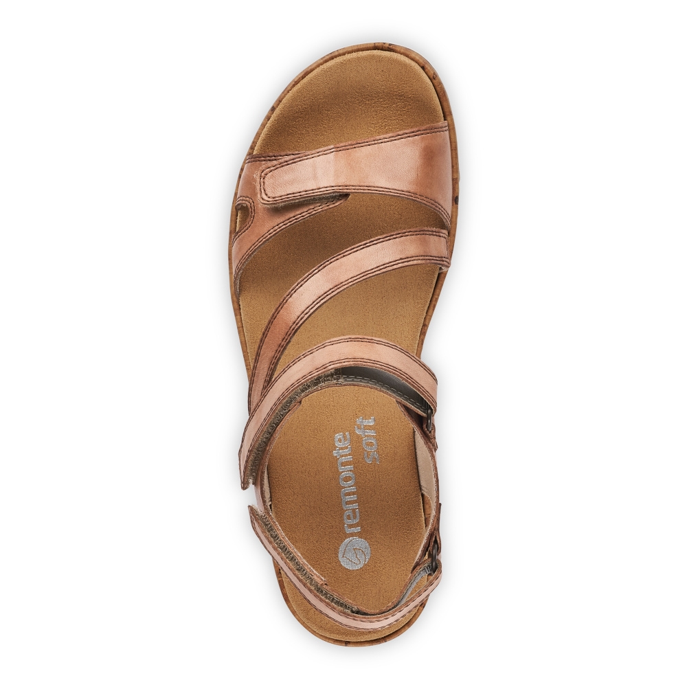 detail Dámské sandály REMONTE R6850-22 hnědá S4