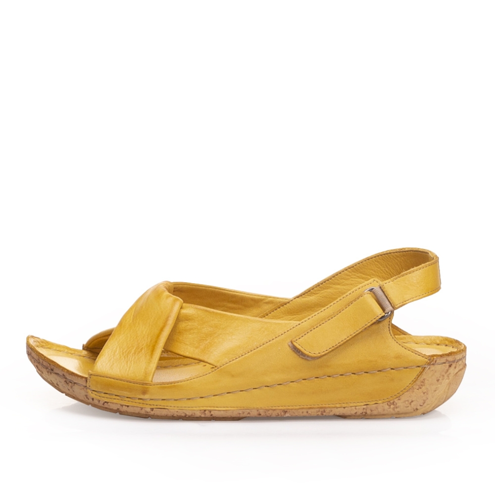 detail Dámské sandály IBERIUS 2024-499 žlutá S1