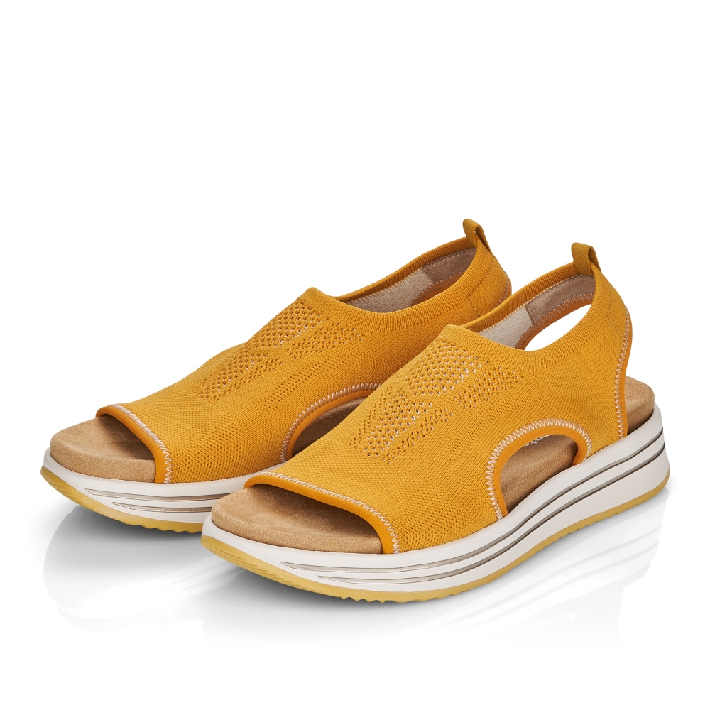 detail Dámské sandály REMONTE R2955-68 žlutá S3