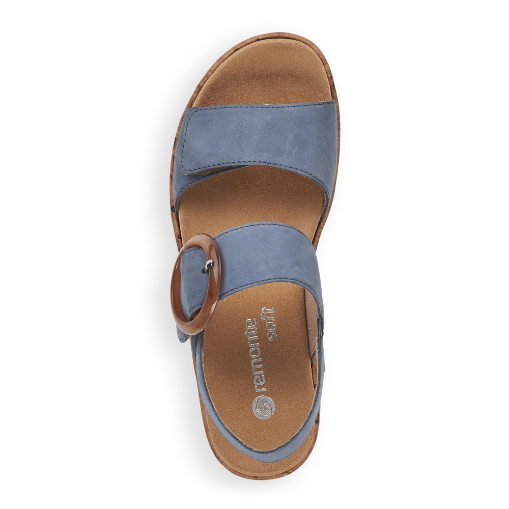 detail Dámské sandály REMONTE R6853-14 modrá S4