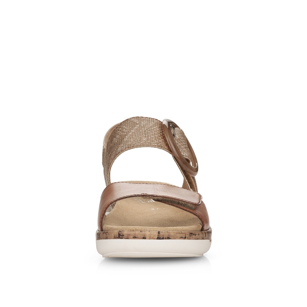 detail Dámské sandály REMONTE R6853-90 hnědá S4