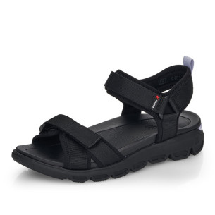 Dámské sandály RIEKER REVOLUTION V8401-00   BLACK   F/S4