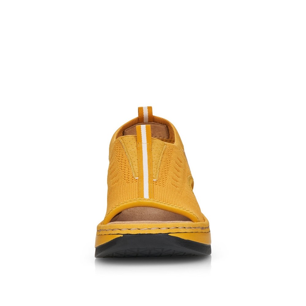 detail Dámské sandály RIEKER V59B5-68 žlutá S2