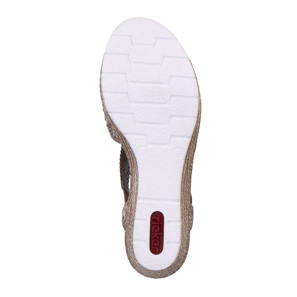 detail Dámské sandály RIEKER 61916-90 béžová S4