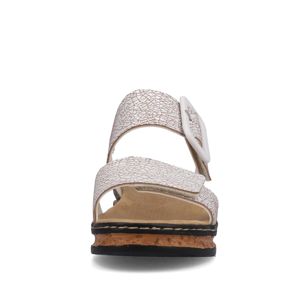 detail Dámské sandály RIEKER 62950-80 bílá S3