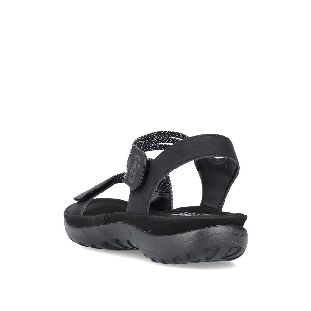 detail Dámské sandály RIEKER 64870-00 černá S4