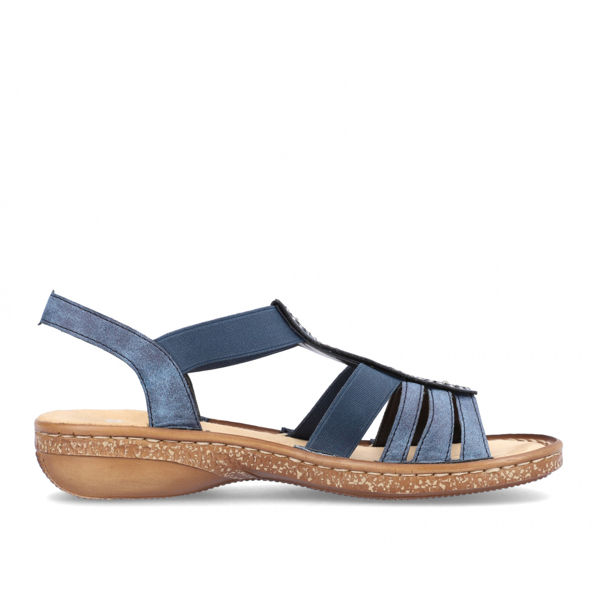 detail Dámské sandály RIEKER 628G9-16 modrá S4