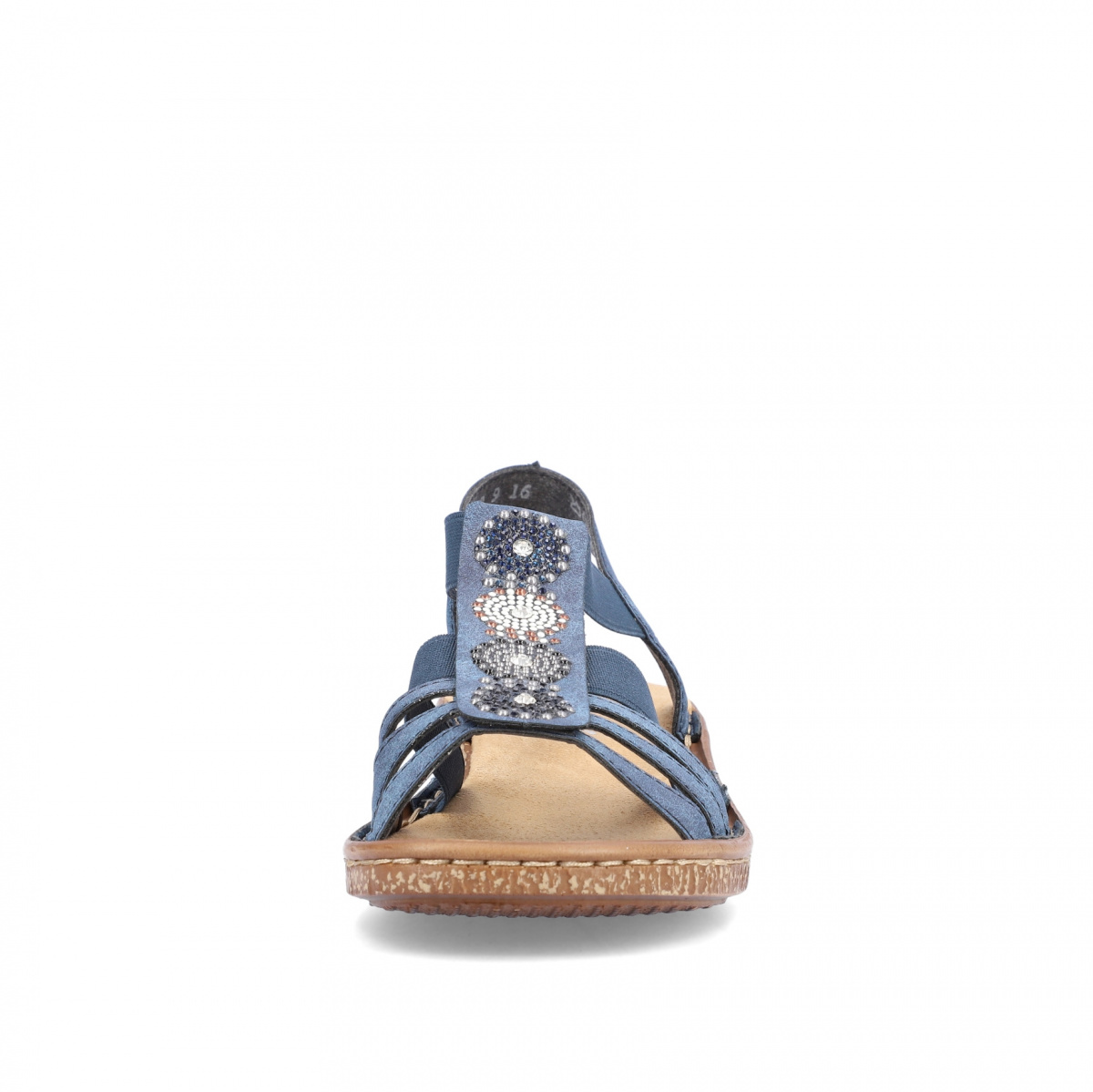 detail Dámské sandály RIEKER 628G9-16 modrá S4