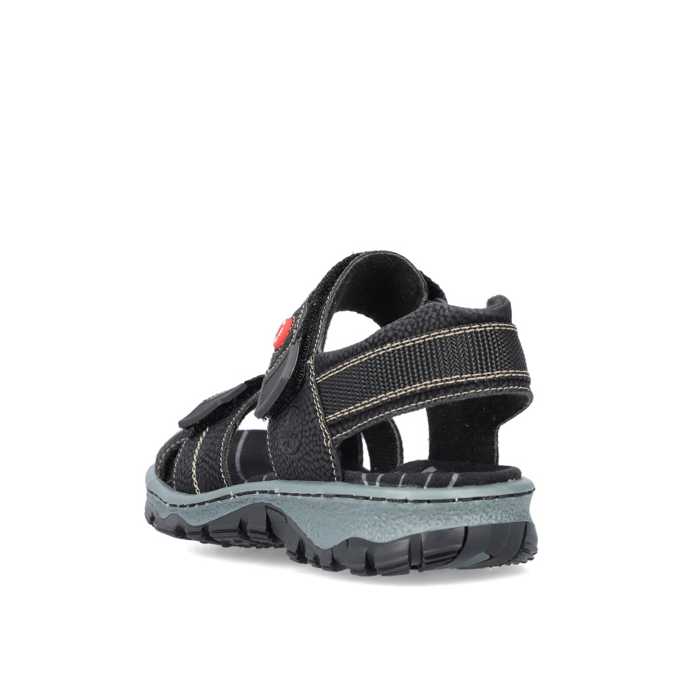 detail Dámské sandály RIEKER 68851-02 černá S4