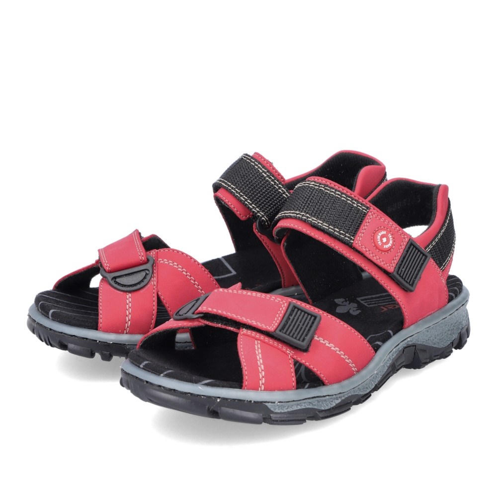 detail Dámské sandály RIEKER 68851-35 červená S3