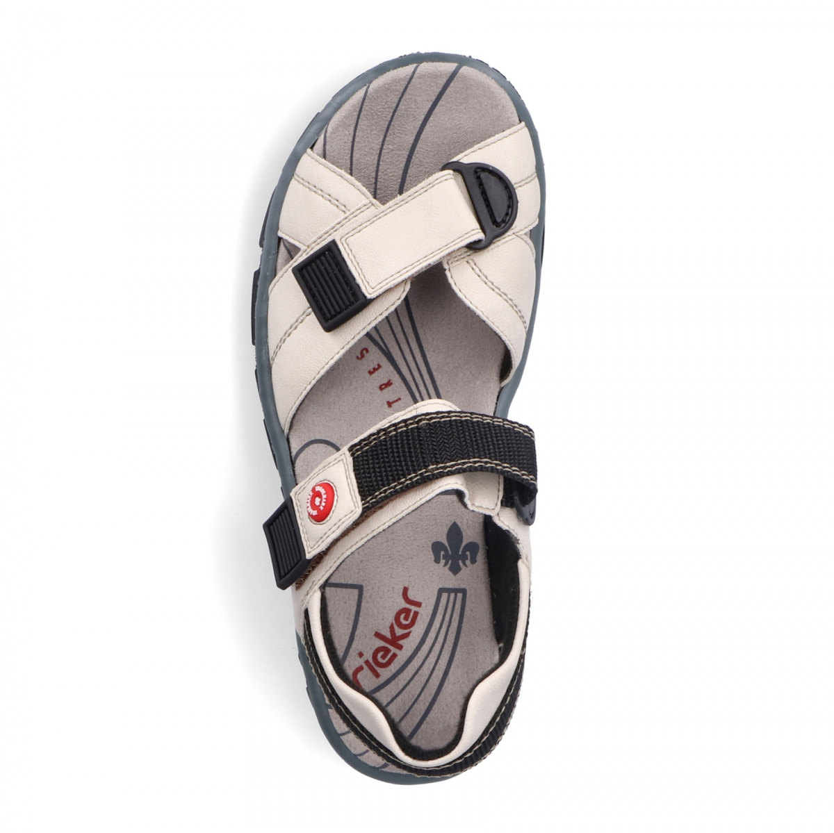 detail Dámské sandály RIEKER 68851-80 béžová S4