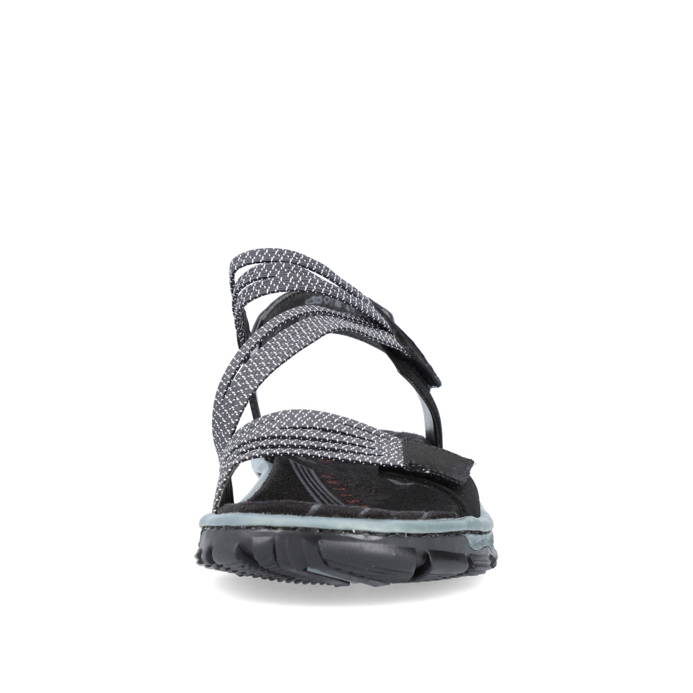 detail Dámské sandály RIEKER 68871-00 černá S4
