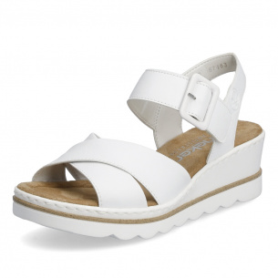 Dámské sandály RIEKER 67463-80 bílá S4