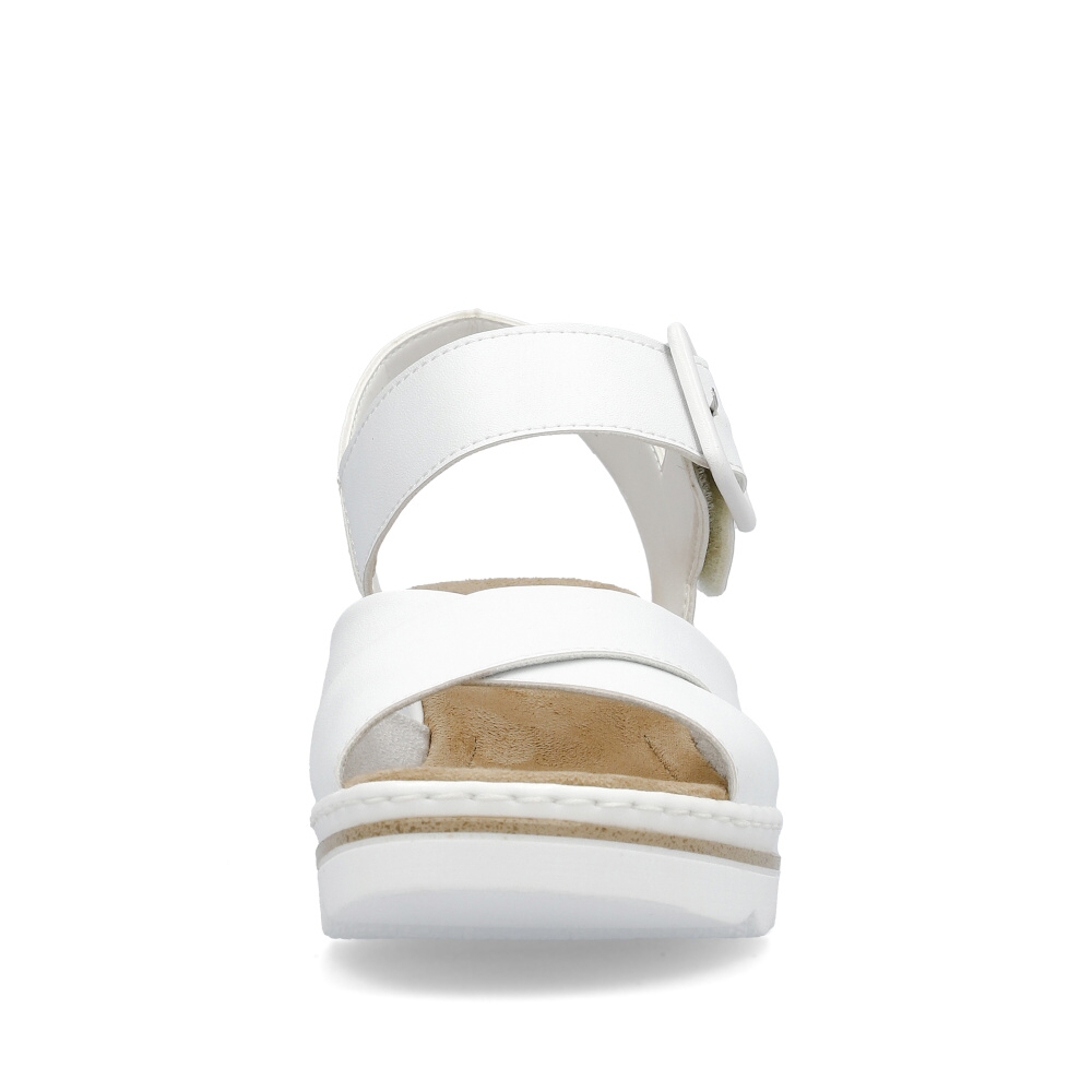 detail Dámské sandály RIEKER 67463-80 bílá S4