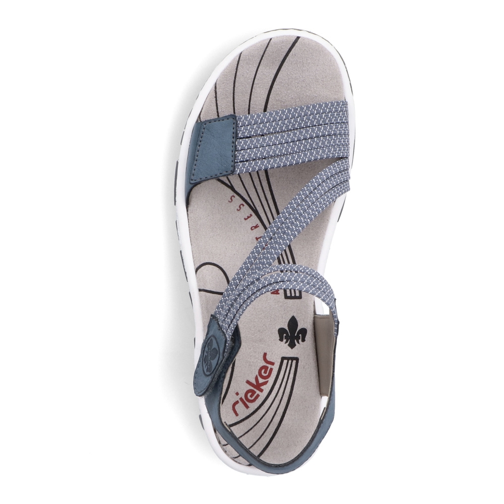 detail Dámské sandály RIEKER 68871-14 modrá S4