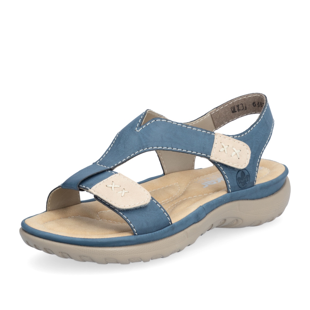 detail Dámské sandály RIEKER 64873-14 modrá S4