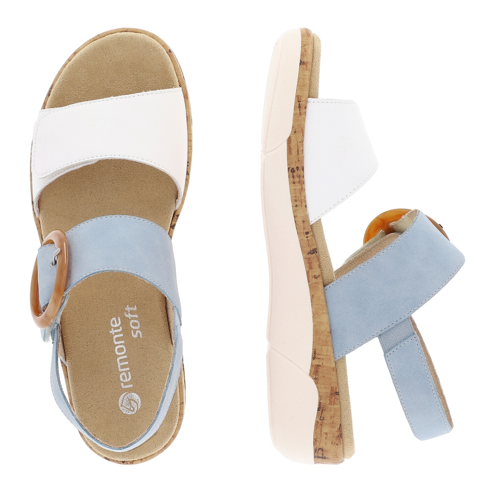 detail Dámské sandály REMONTE R6853-10 modrá S4