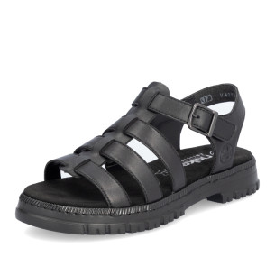 Dámské sandály RIEKER V4253-00   BLACK   F/S4
