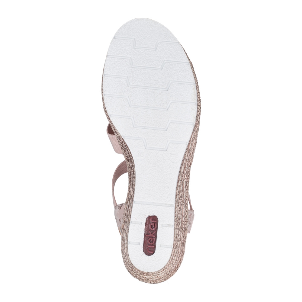 detail Dámské sandály RIEKER 619B2-31 růžová S4