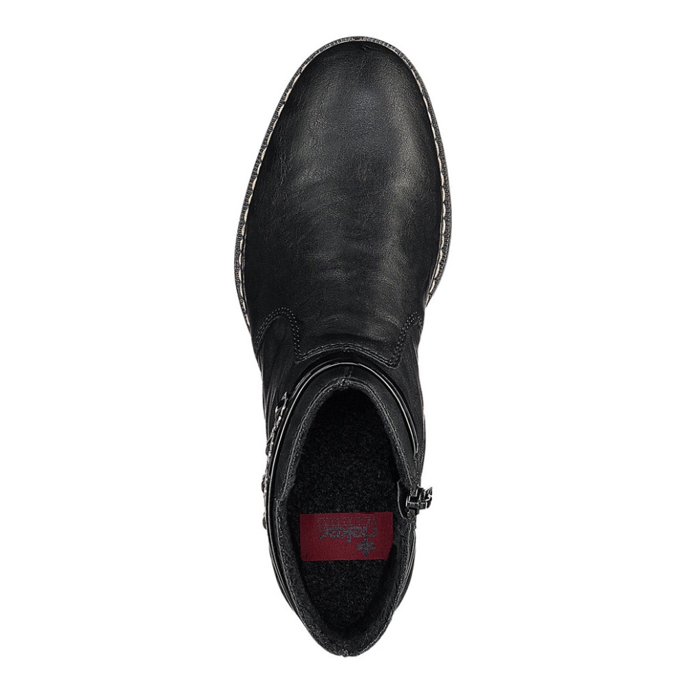 detail Dámská kotníková obuv RIEKER 53478-01 černá W3