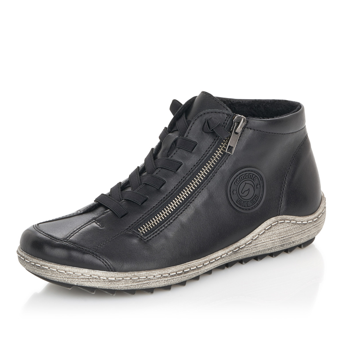 detail Dámská kotníková obuv REMONTE R1498-01 černá W2