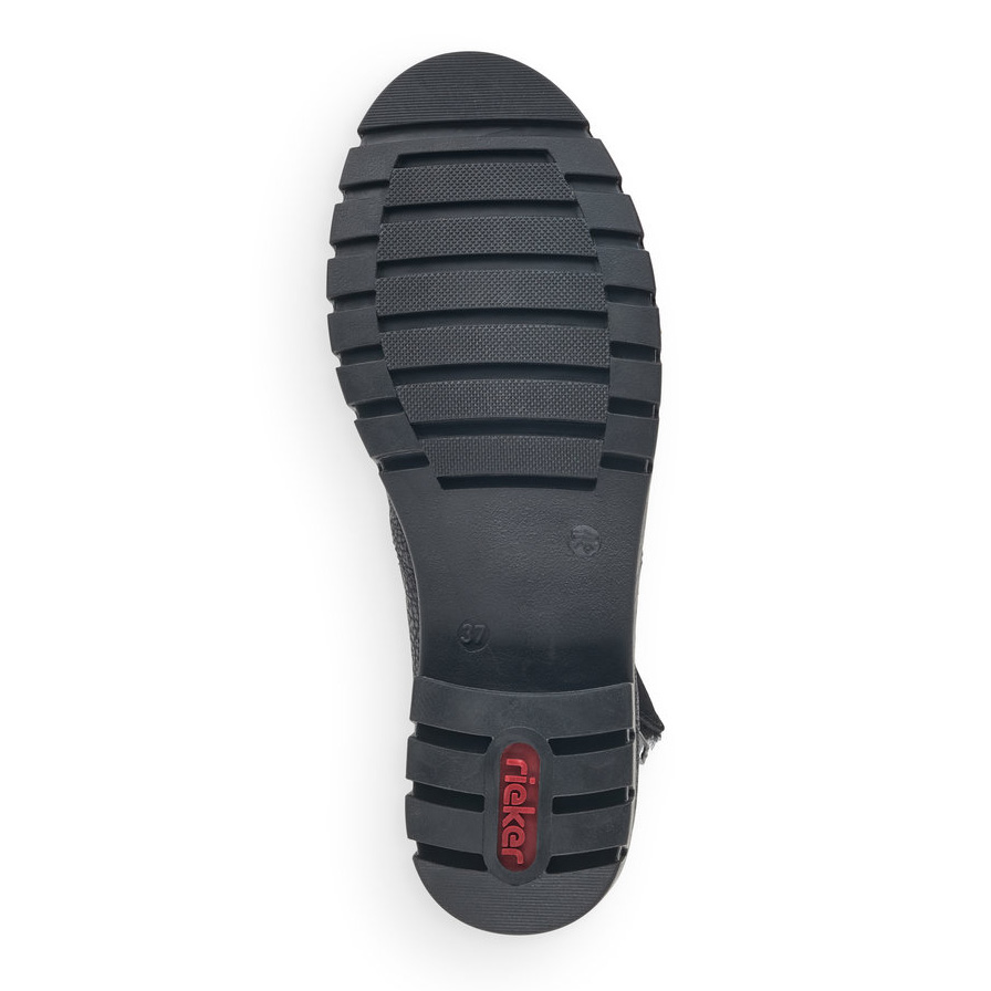 detail Dámská kotníková obuv RIEKER X2681-00 černá W2