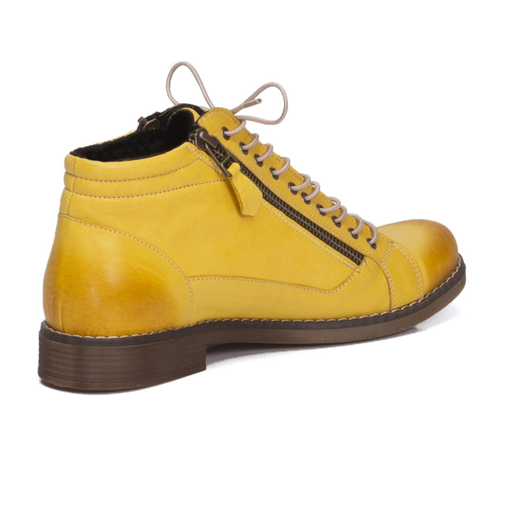detail Dámská kotníková obuv IBERIUS 051-0509-537 žlutá W1