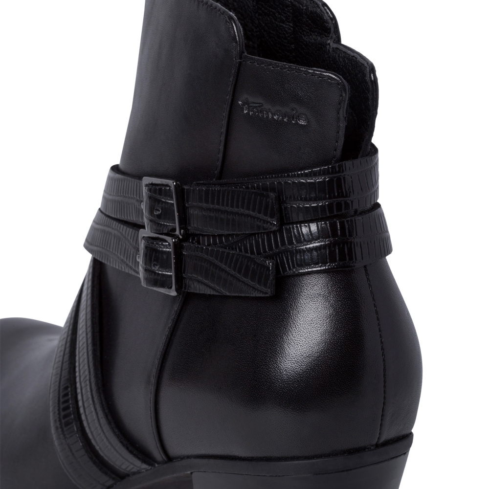 detail Dámská kotníková obuv TAMARIS 25337-27-021 černá W1
