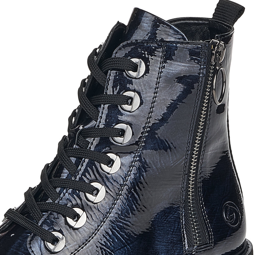 detail Dámská kotníková obuv REMONTE D8671-15 modrá W2