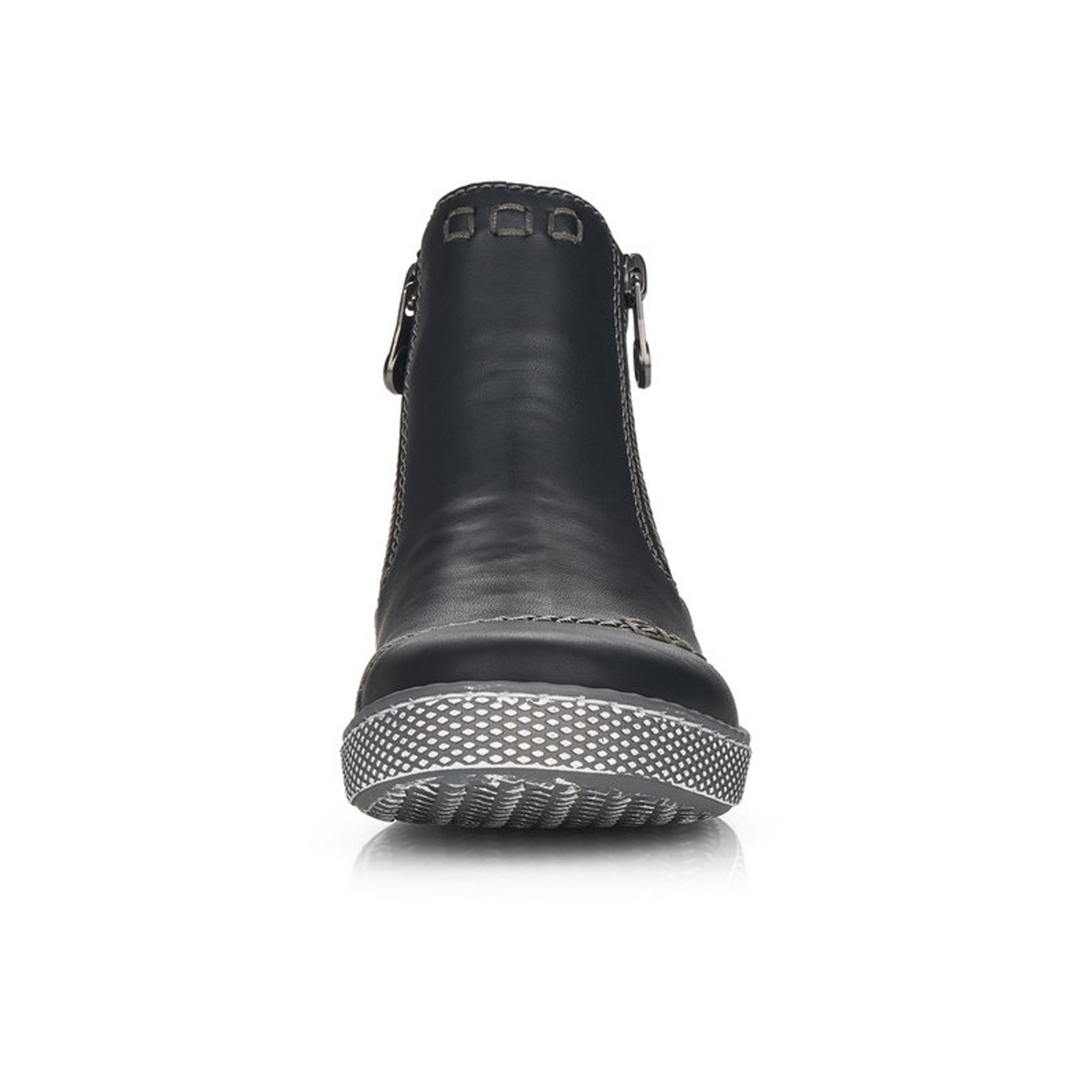 detail Dámská kotníková obuv RIEKER L1260-00 černá W2
