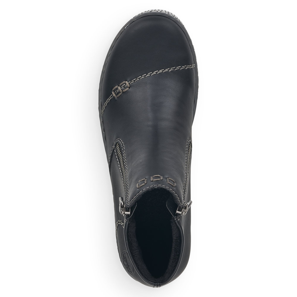 detail Dámská kotníková obuv RIEKER L1260-00 černá W2