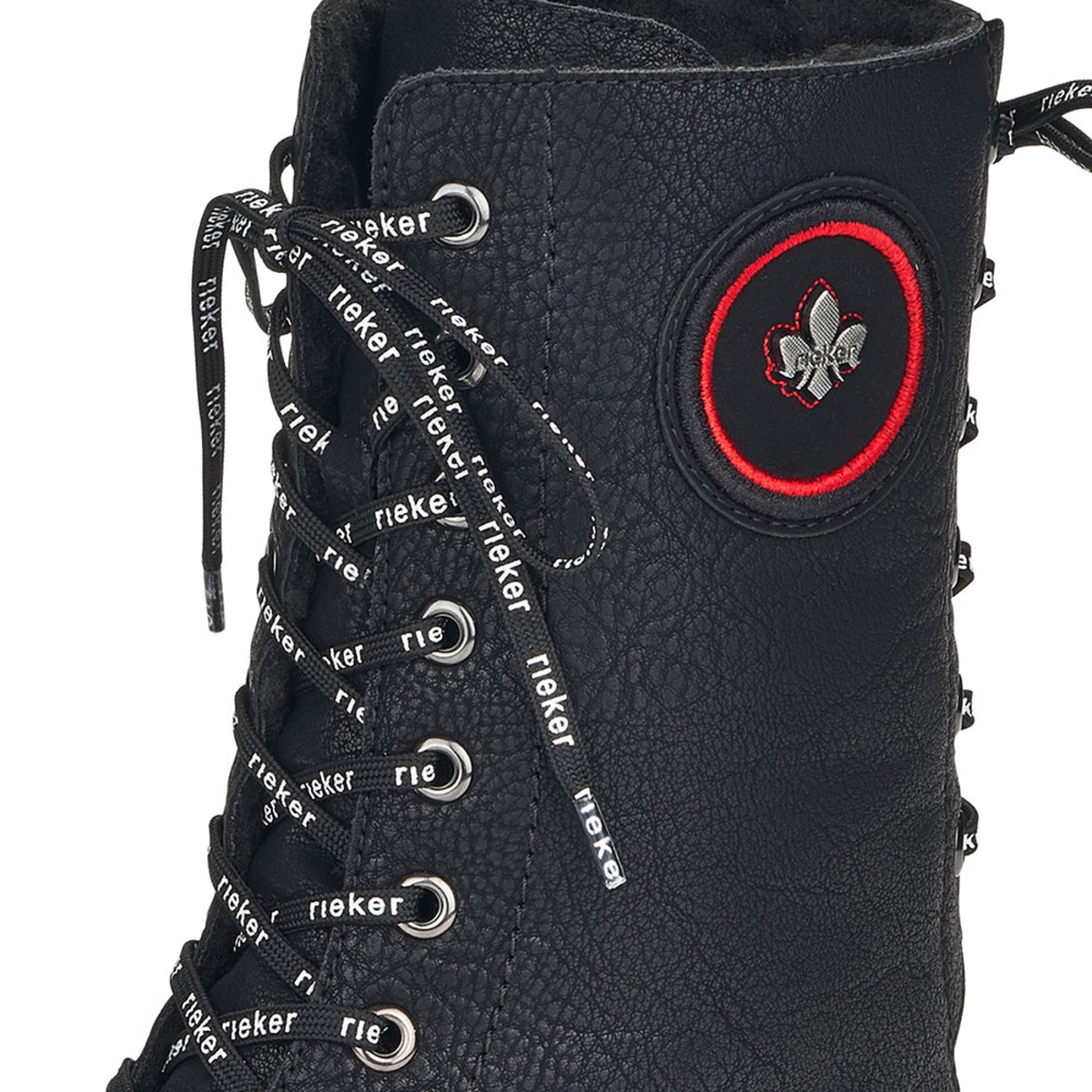detail Dámská kotníková obuv RIEKER X3423-00 černá W2
