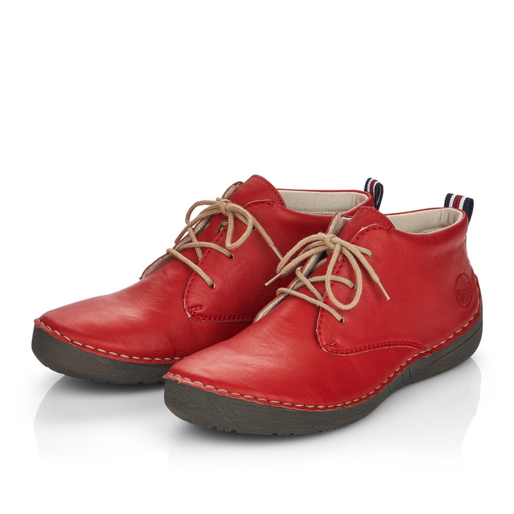 detail Dámská kotníková obuv RIEKER 52522-33 červená W3