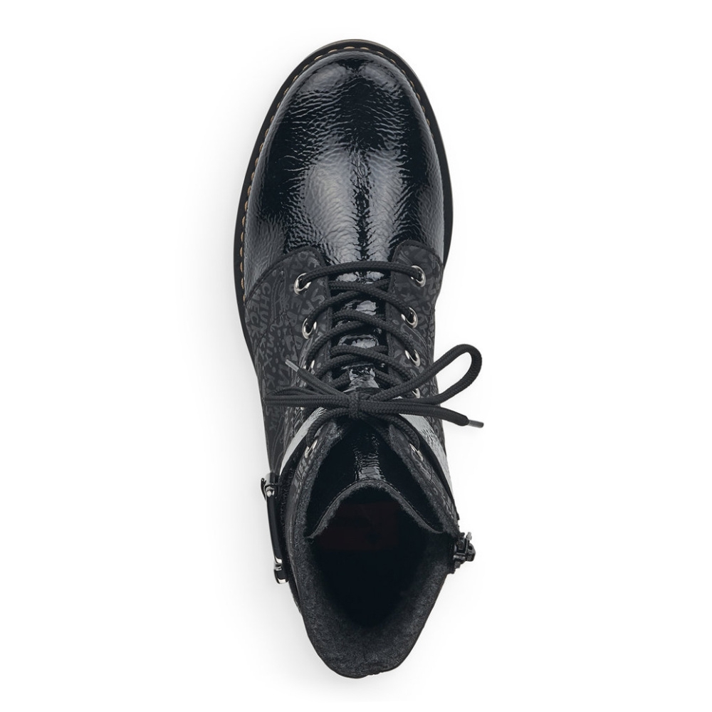 detail Dámská kotníková obuv RIEKER Z6802-00 černá W1