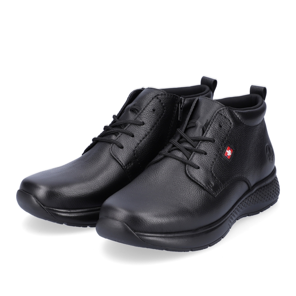 detail Pánská kotníková obuv RIEKER B7601-00 černá W2