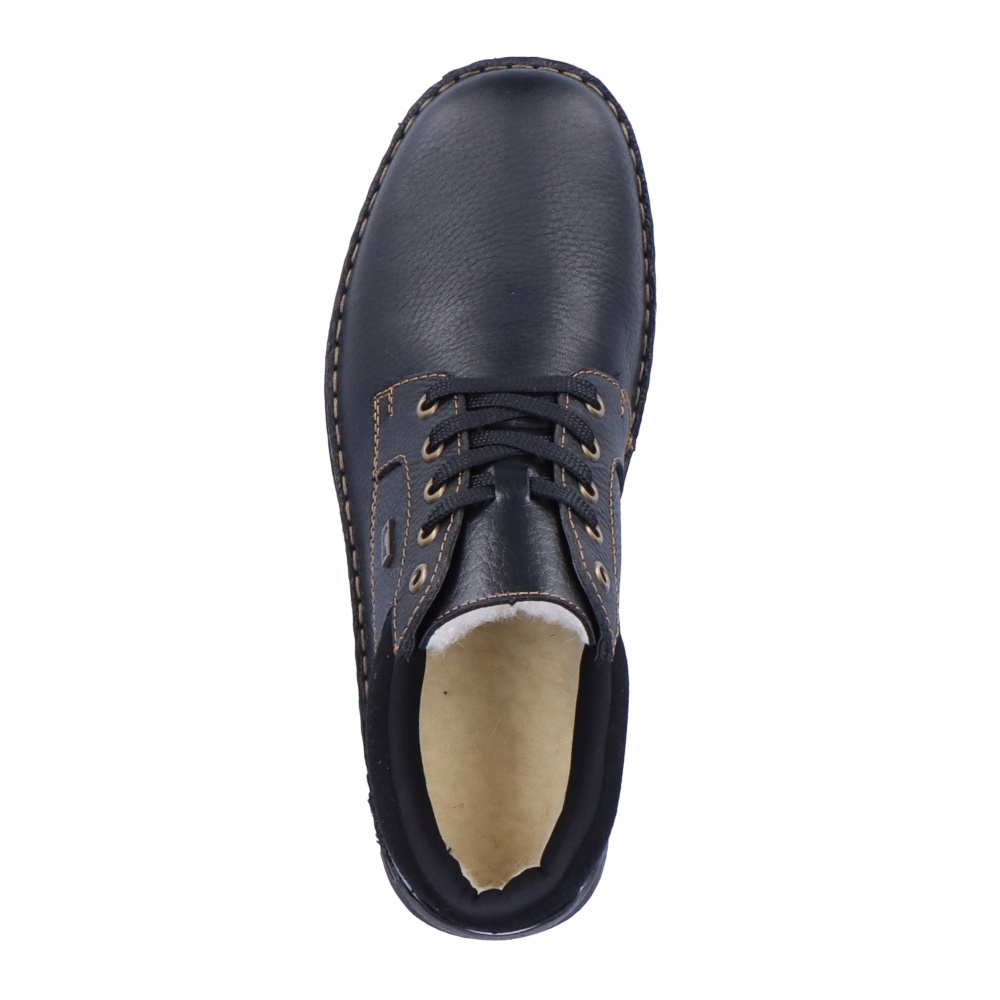 detail Pánská kotníková obuv RIEKER 05306-00 černá W3