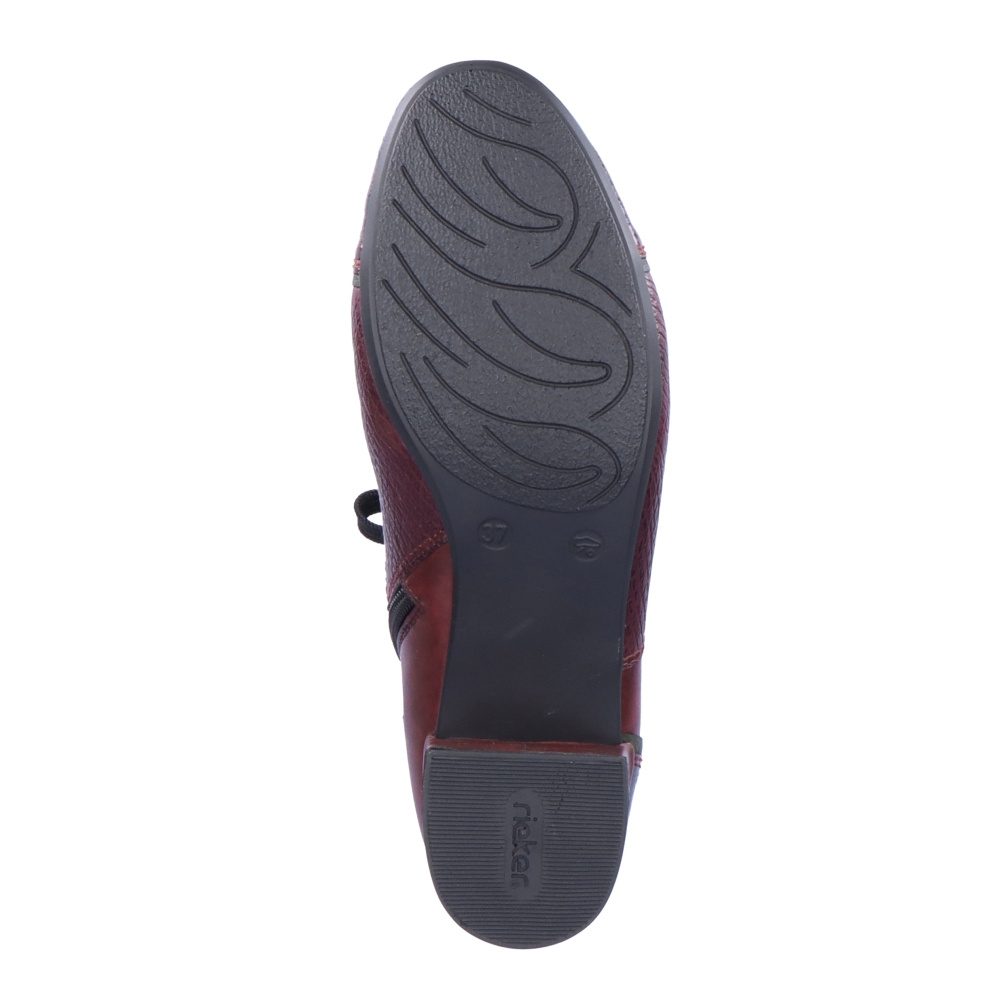 detail Dámská kotníková obuv RIEKER 70201-35 červená W2